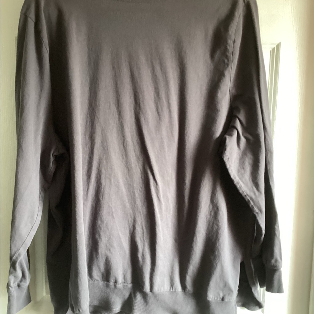 Carole Hochman Gray Long Sleeve Pocket Sweatshirt with Puppy 3x - Picture 6 of 6